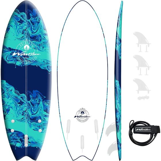 Wavestorm 5'6" Fish Swallow Tail Surfboard